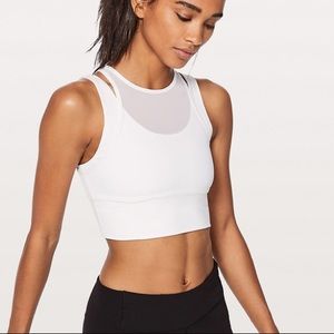 Lululemon white sports bra size 8 New